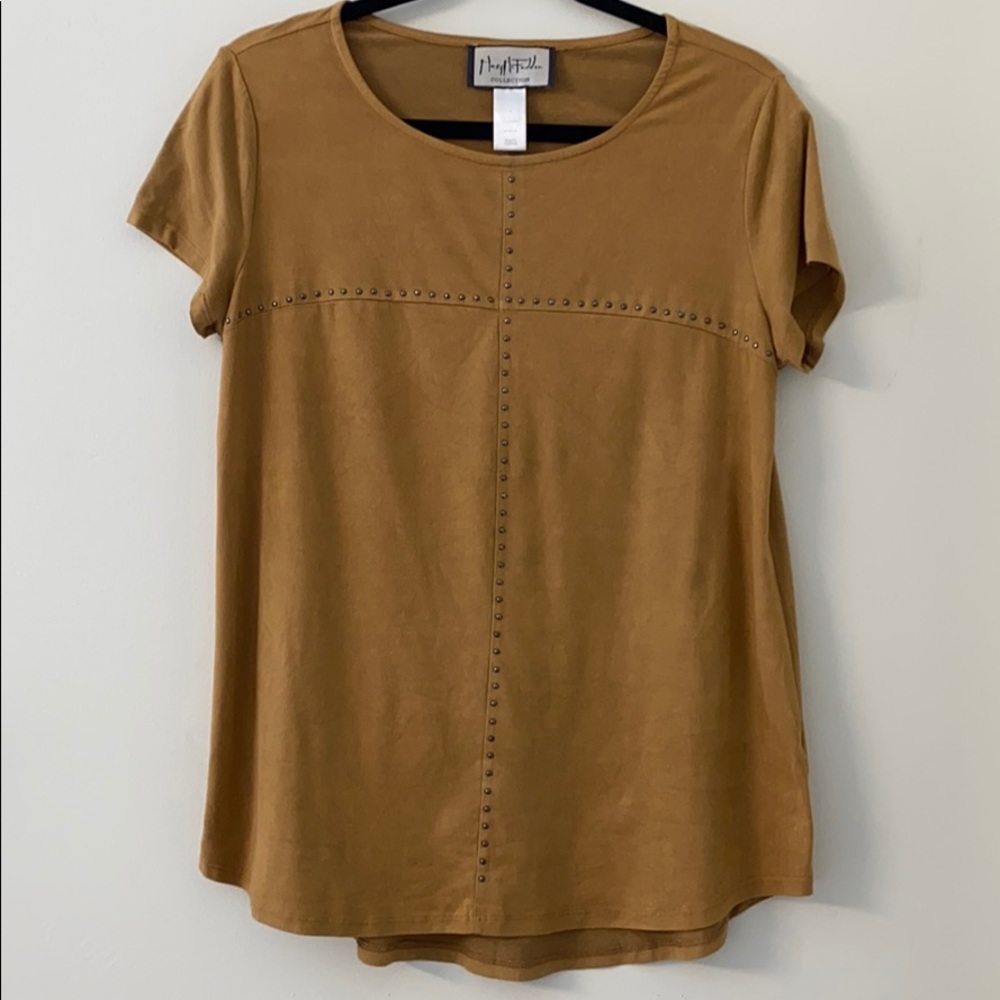 Faux Suede Gold Tunic